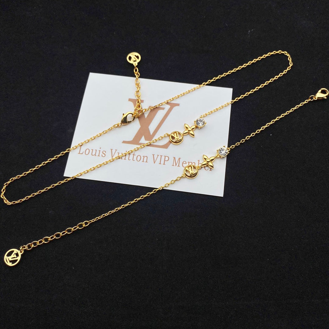 Temperament Necklace & Bracelet Set