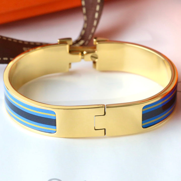 Fashion Letter Buckle Enamel Bracelet