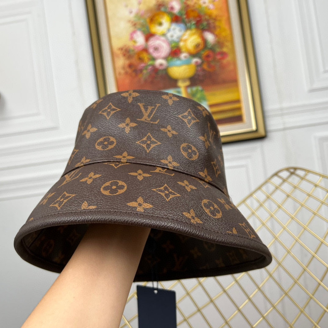 Classic Monogram Print Bucket Hat/Ball Cap