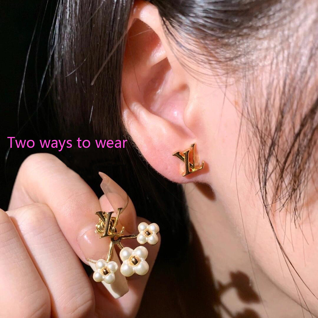 Fashion Pearl Floral Earrings