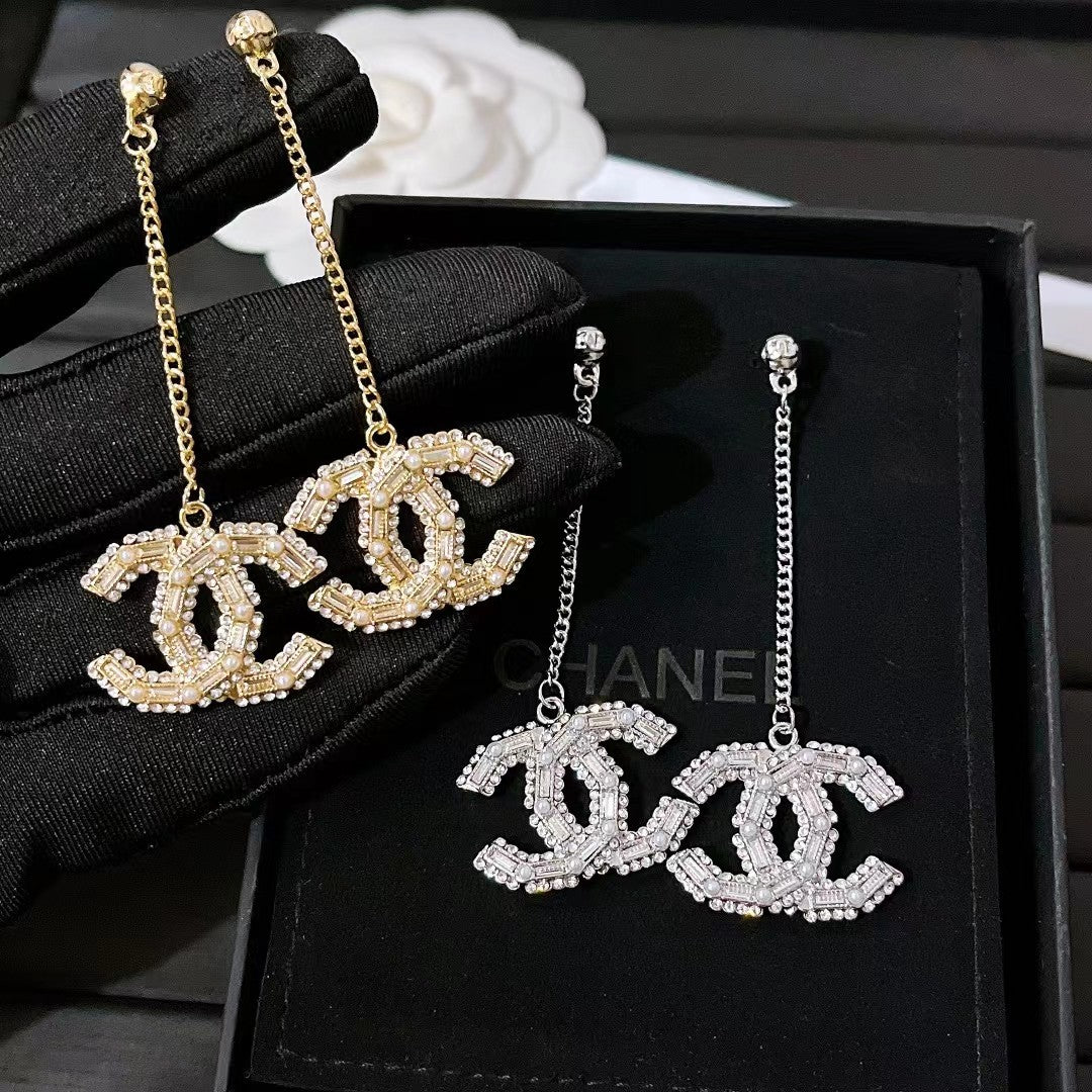 Classic Sparkling Crystal Drop Earrings