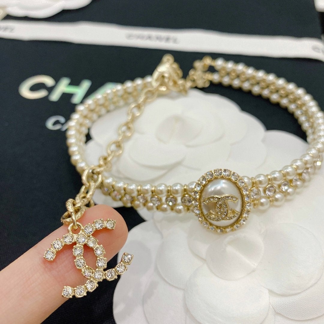 Luxury Pearl Rhinestone Bracelet