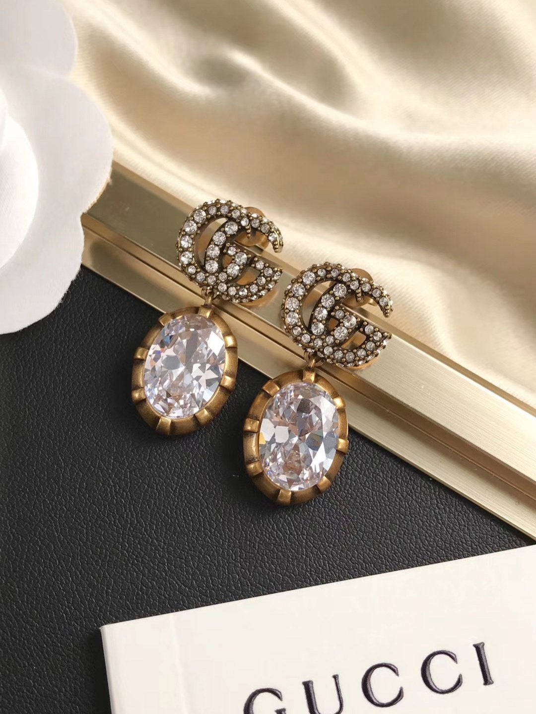 3 Colors Elegant Crystal Earrings