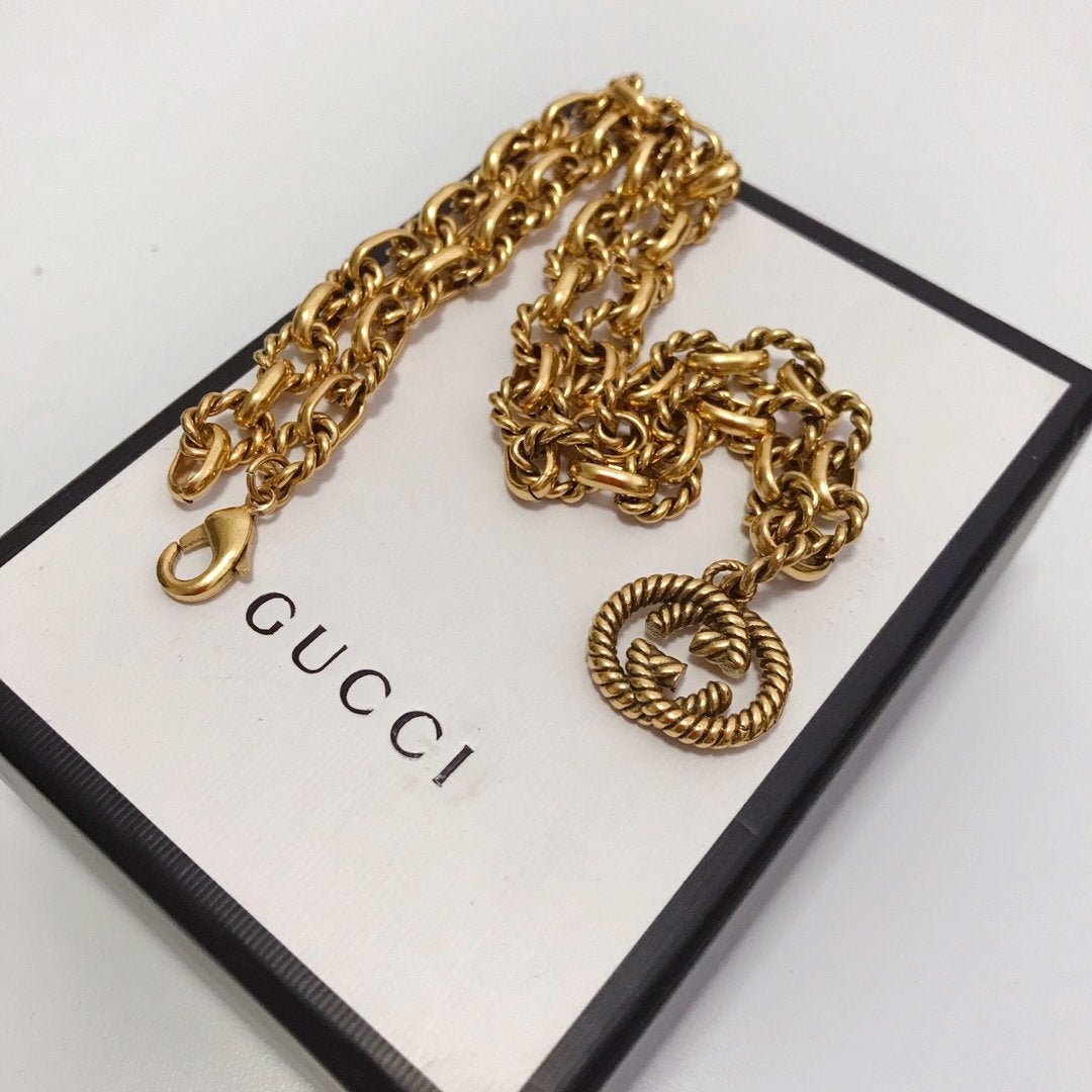 Luxury Chain Double G Pendant Necklace