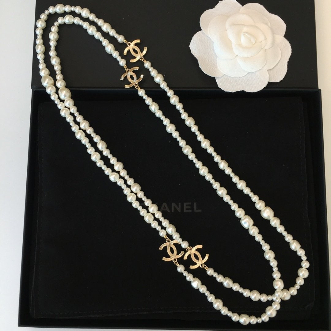 Classic Double Pearl Necklace