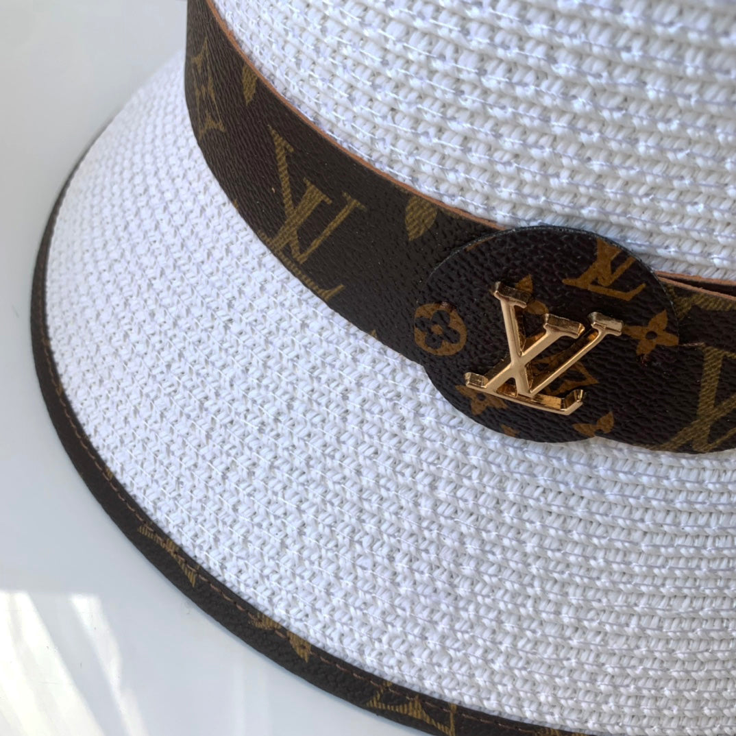 Hot Selling Monogram Straw Bucket Hat