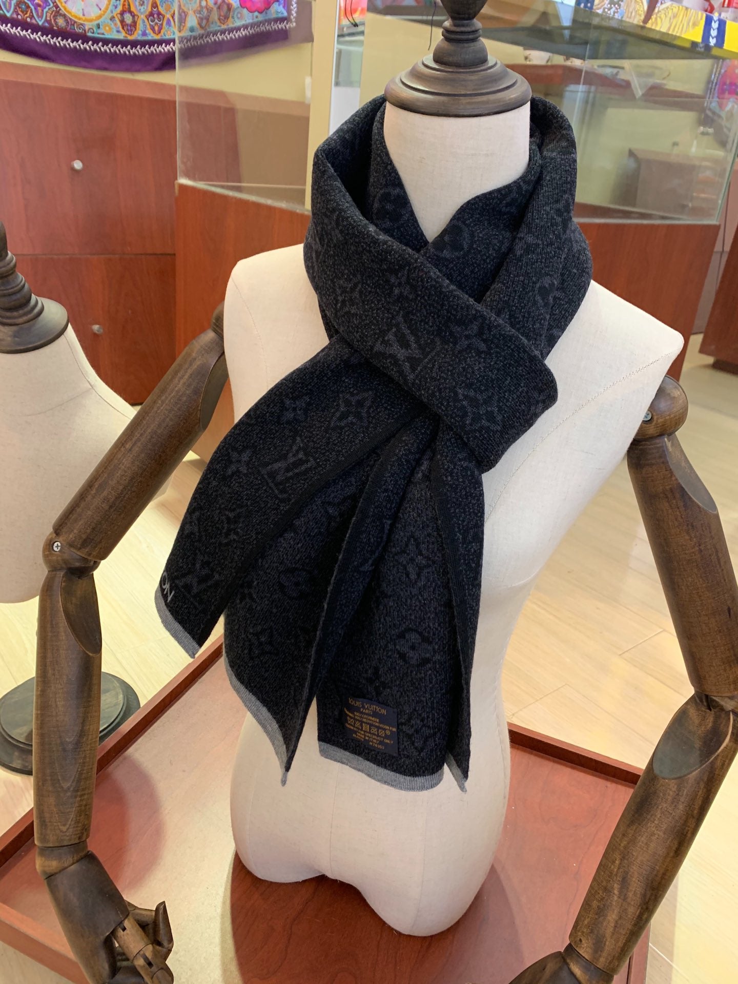 Monogram Men's Knitted Scarf