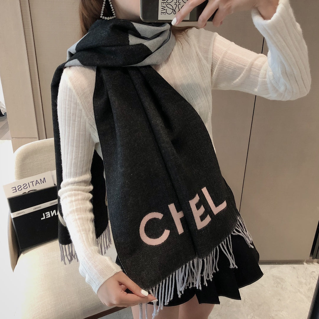 Transitional cashmere scarf-180*65cm