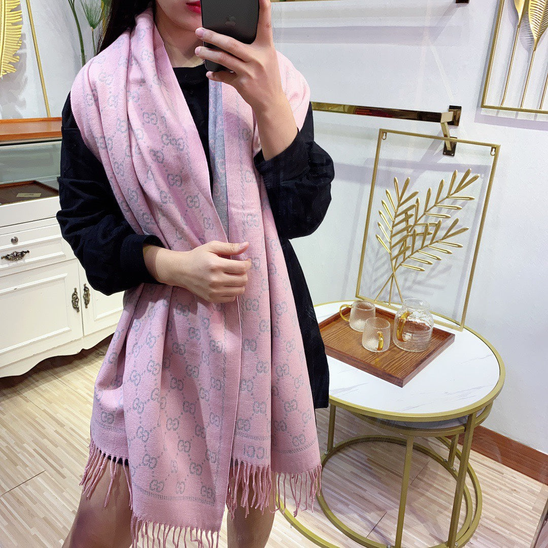 rabbit fleece thermal scarf-180*70cm