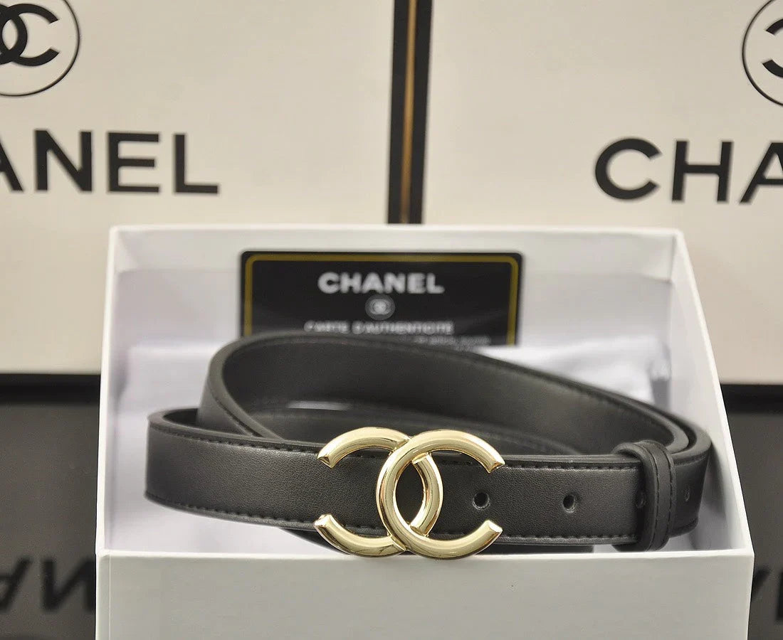 Classic Double C Leather Belt