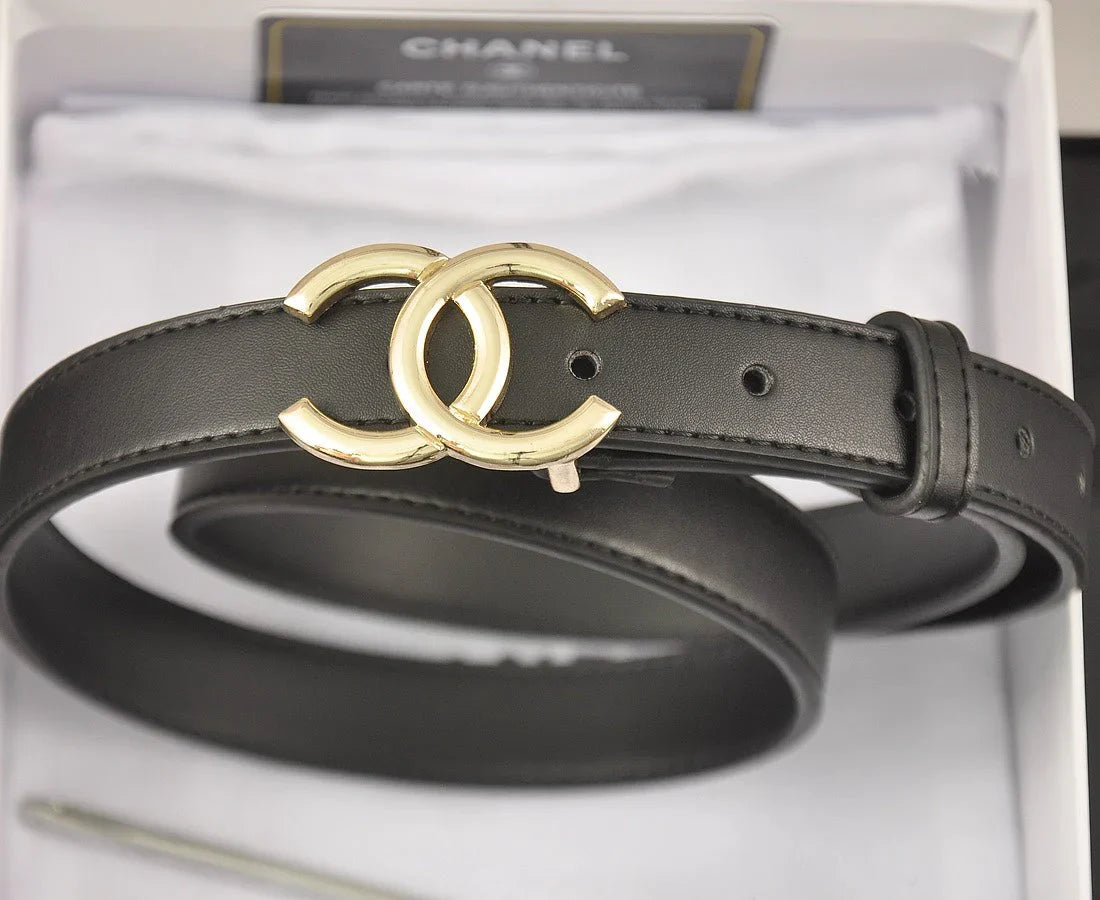 Classic Double C Leather Belt