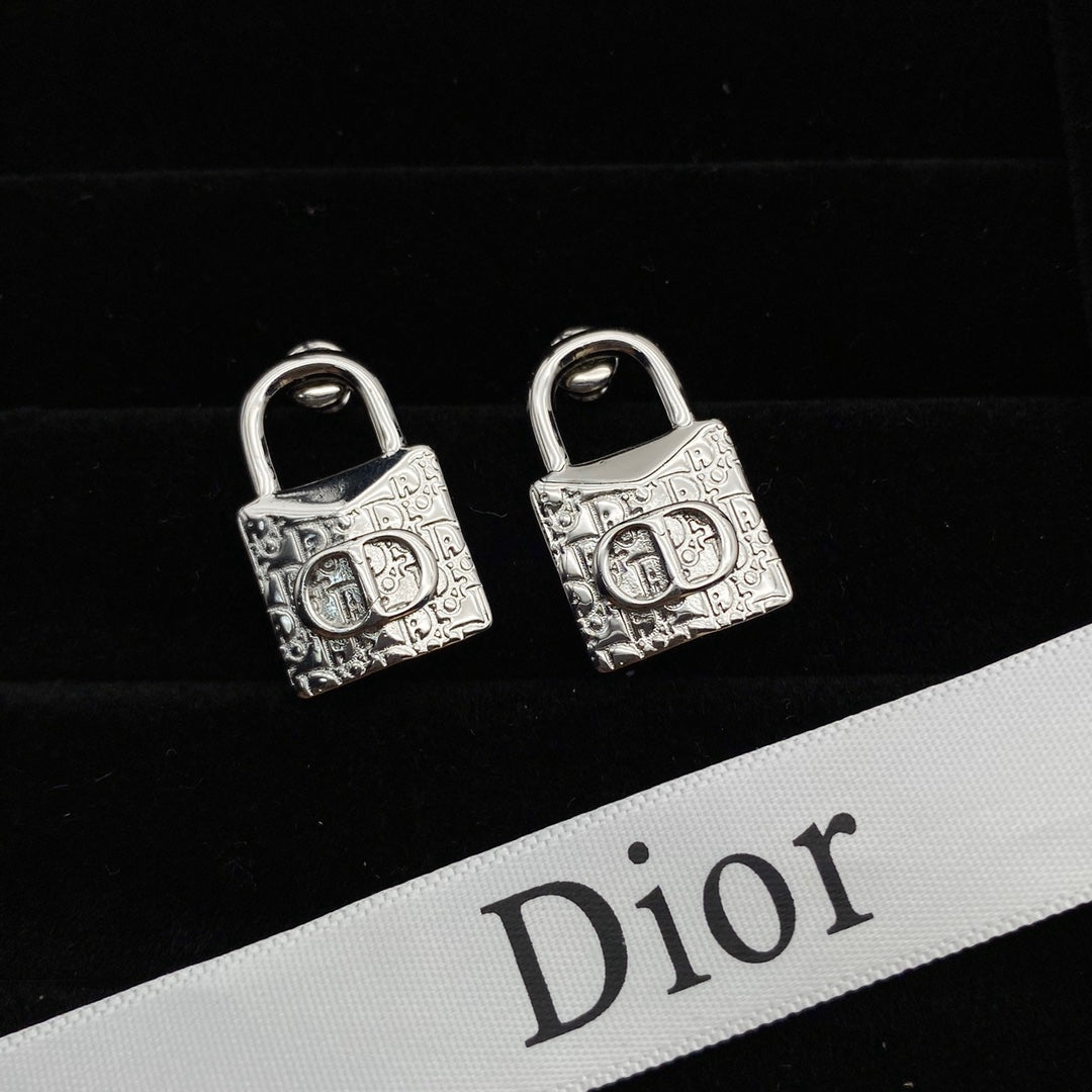 CD Lock Earrings