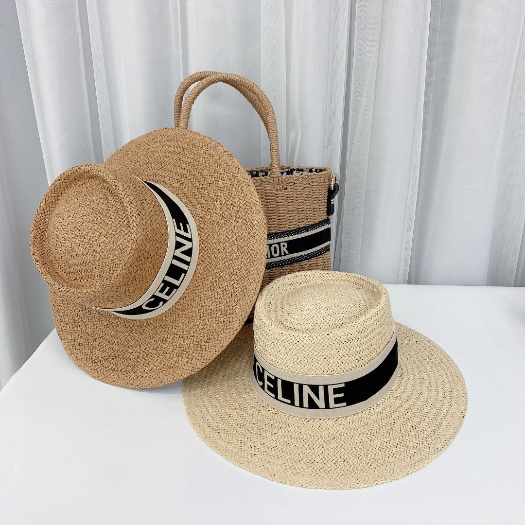 Temperament Concave Top Straw Hat