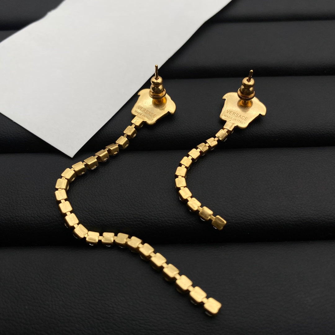 Fashion Crystal Chain Earrings