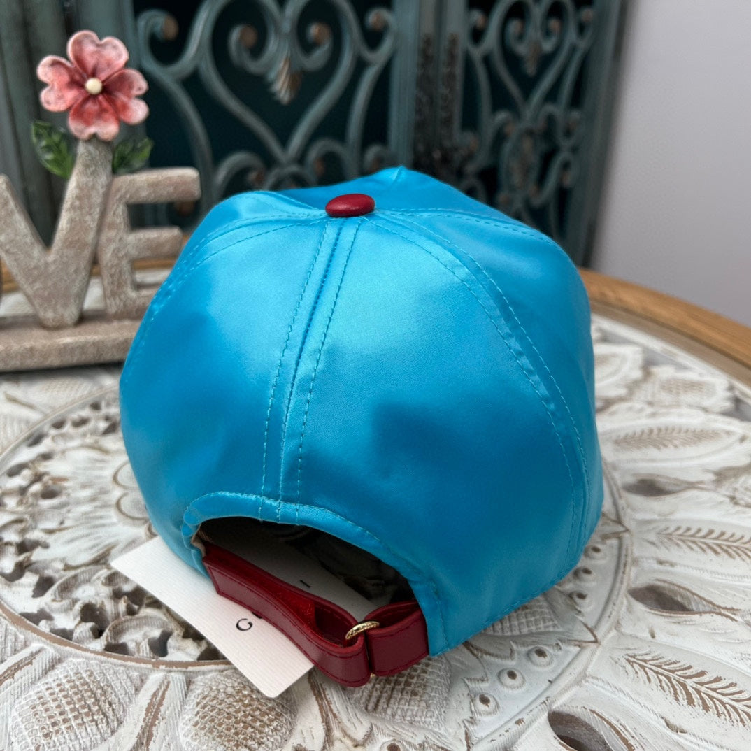 Fashion Embroidered Satin Baseball Cap