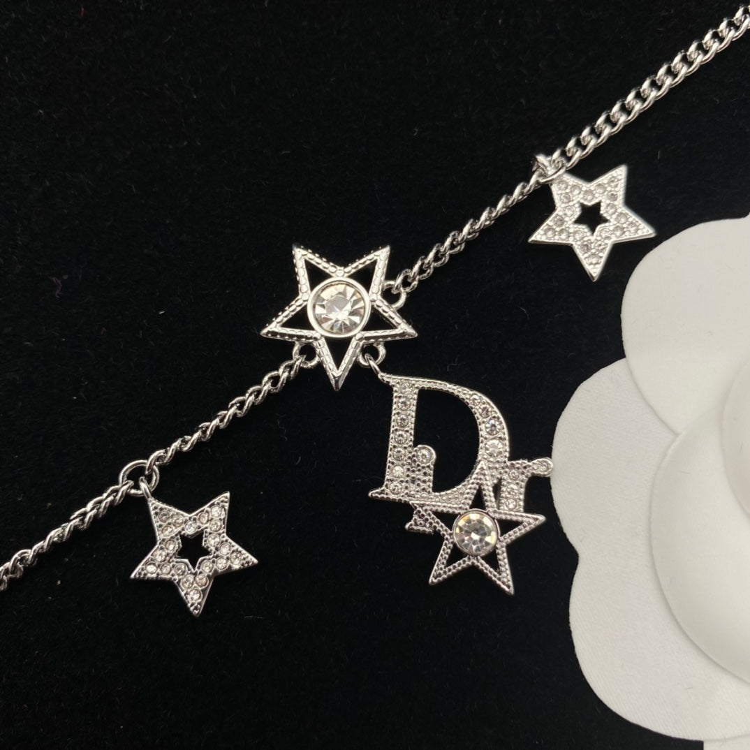 Diamond Star Necklace Bracelet Set