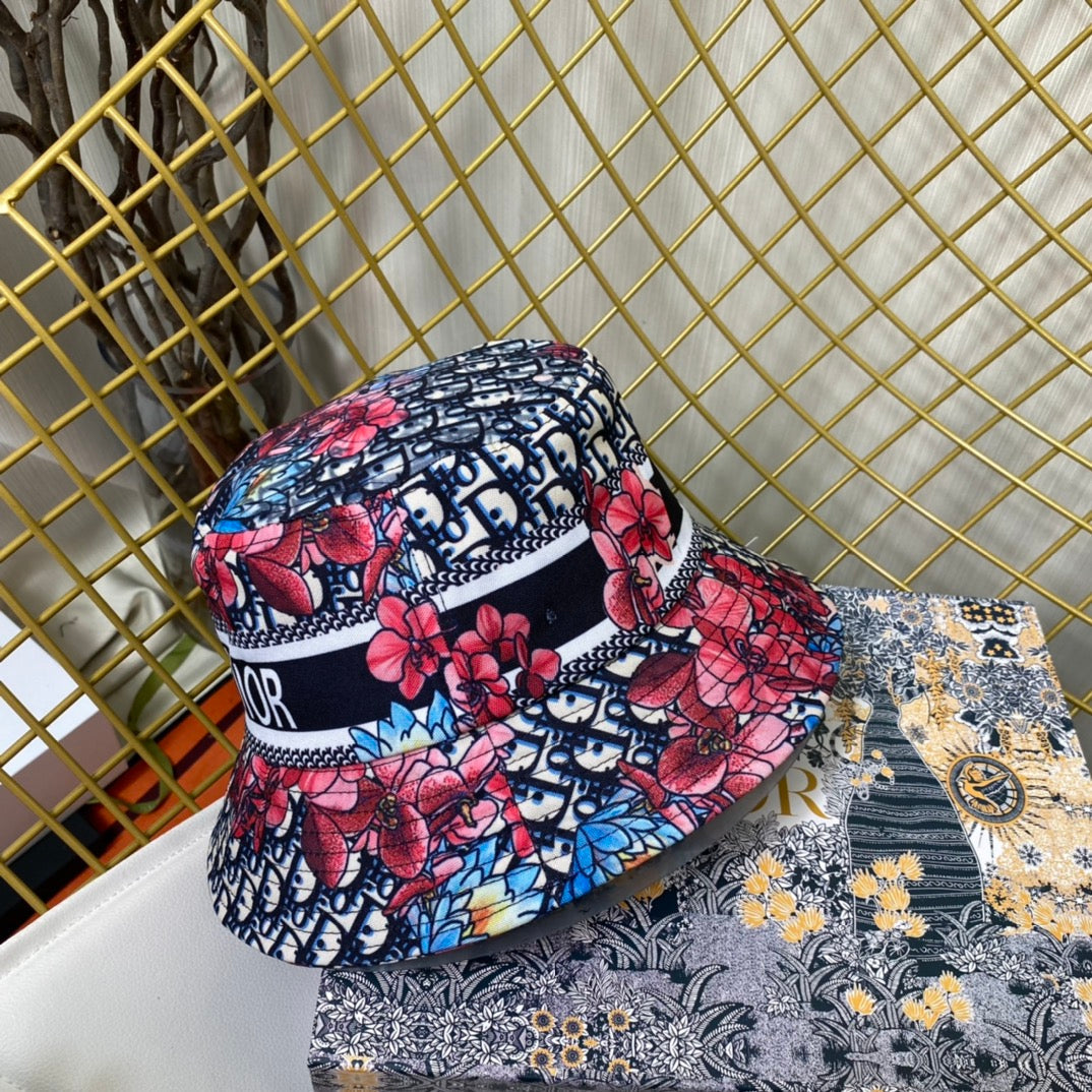 Personalized Monogram Flower Bucket Hat