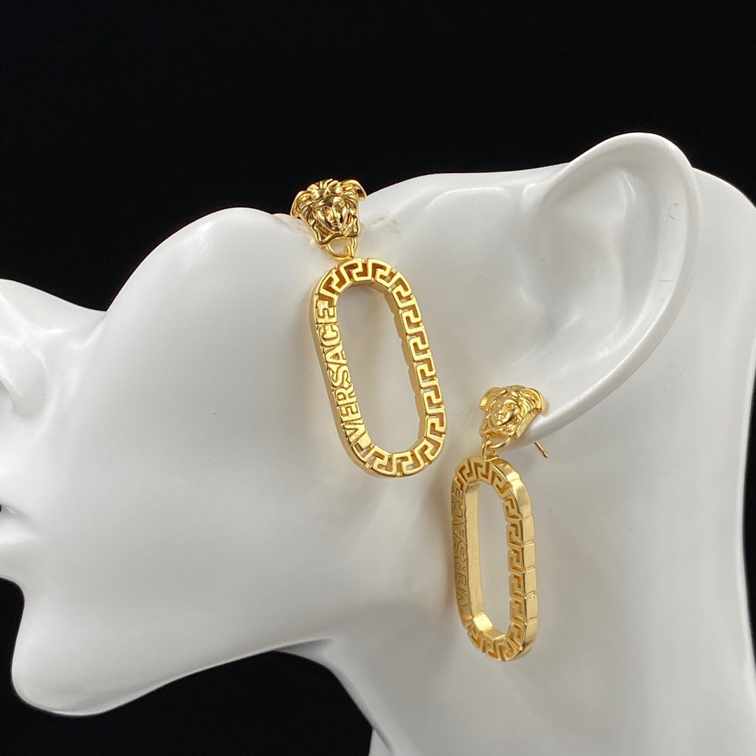 Medusa Labyrinth Drop Earrings