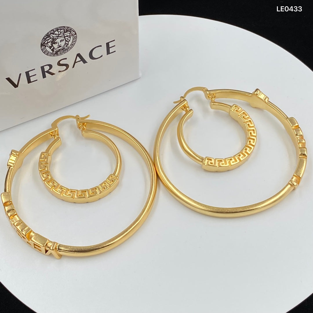 large Double Hoop Earrings