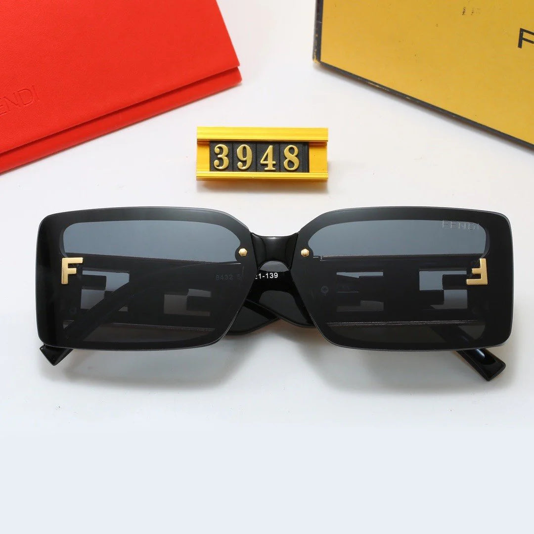 Personalized wide-leg lettered internet celebrity sunglasses