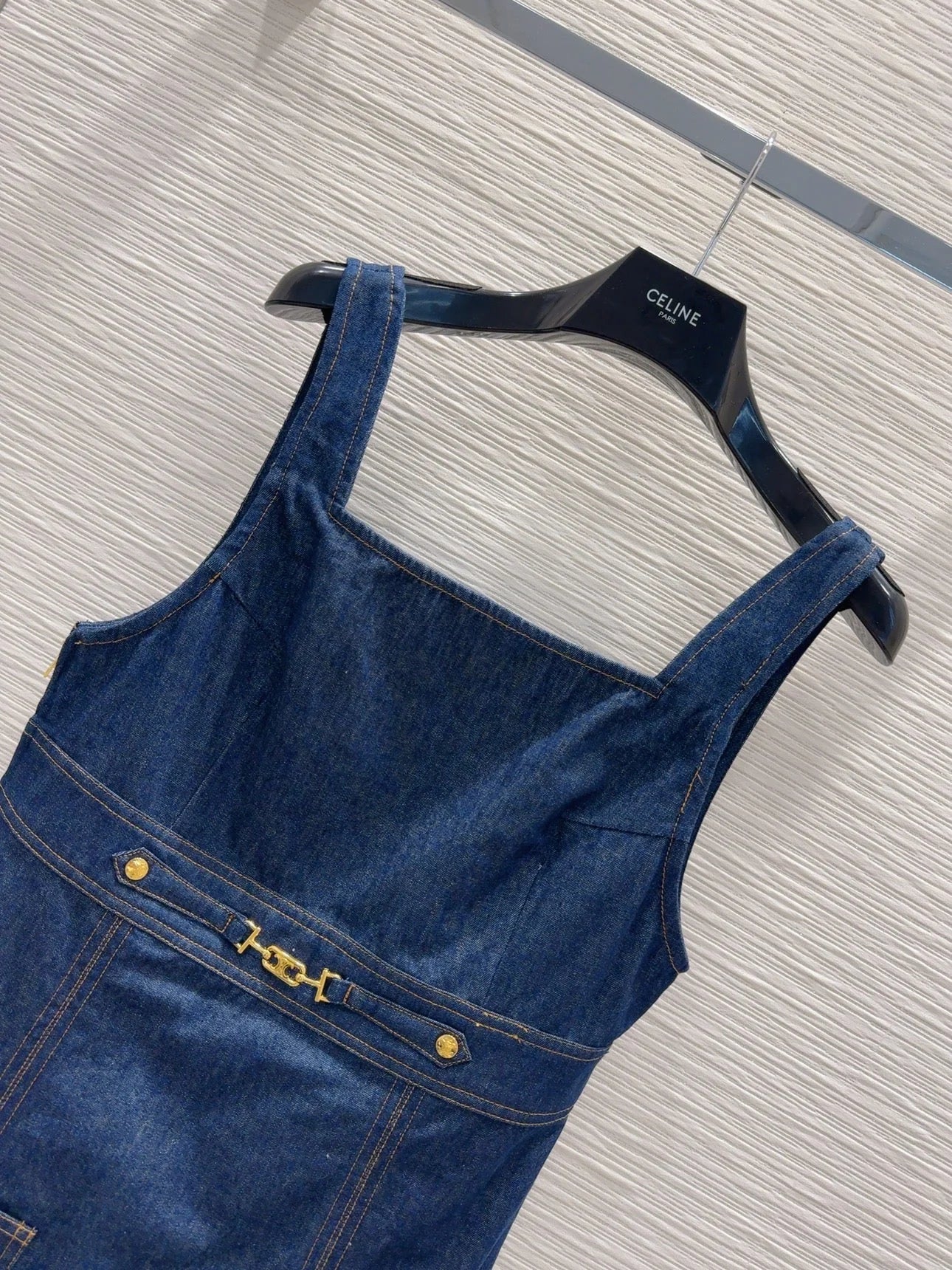 25SS New Style Denim Suspender Dress