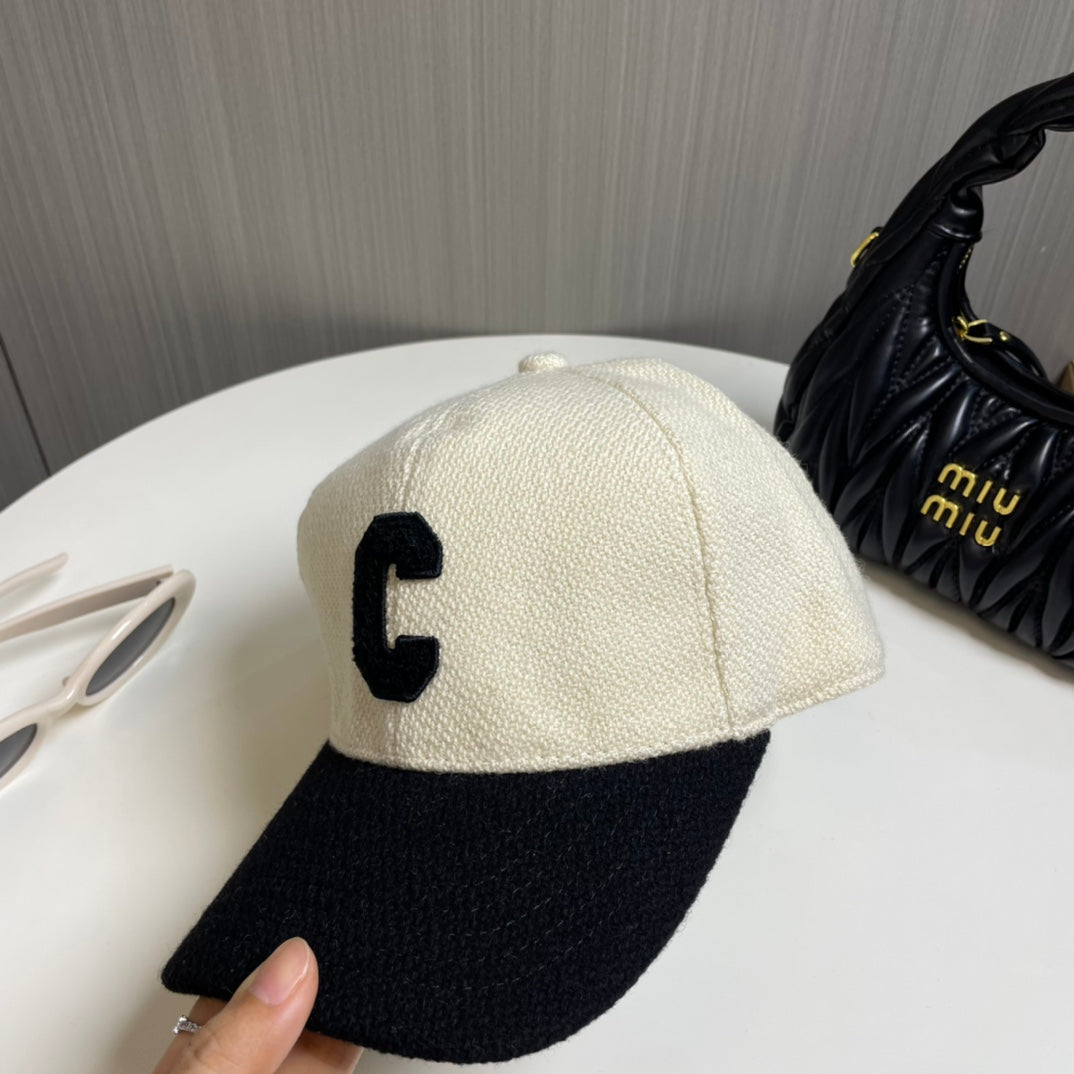 New C Letter Embroidered Baseball Cap