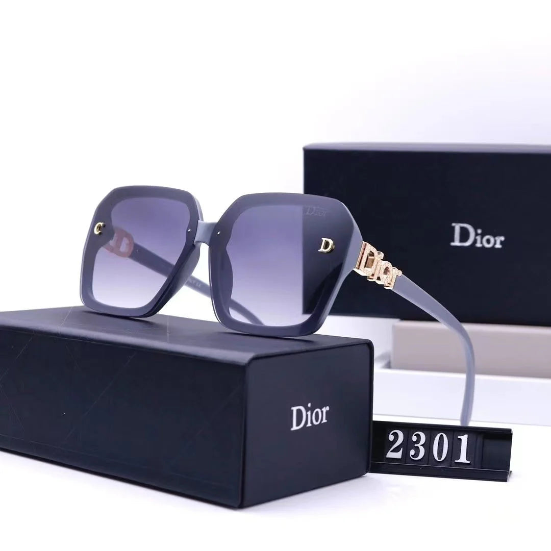 Large frame internet celebrity anti-ultraviolet sunglasses