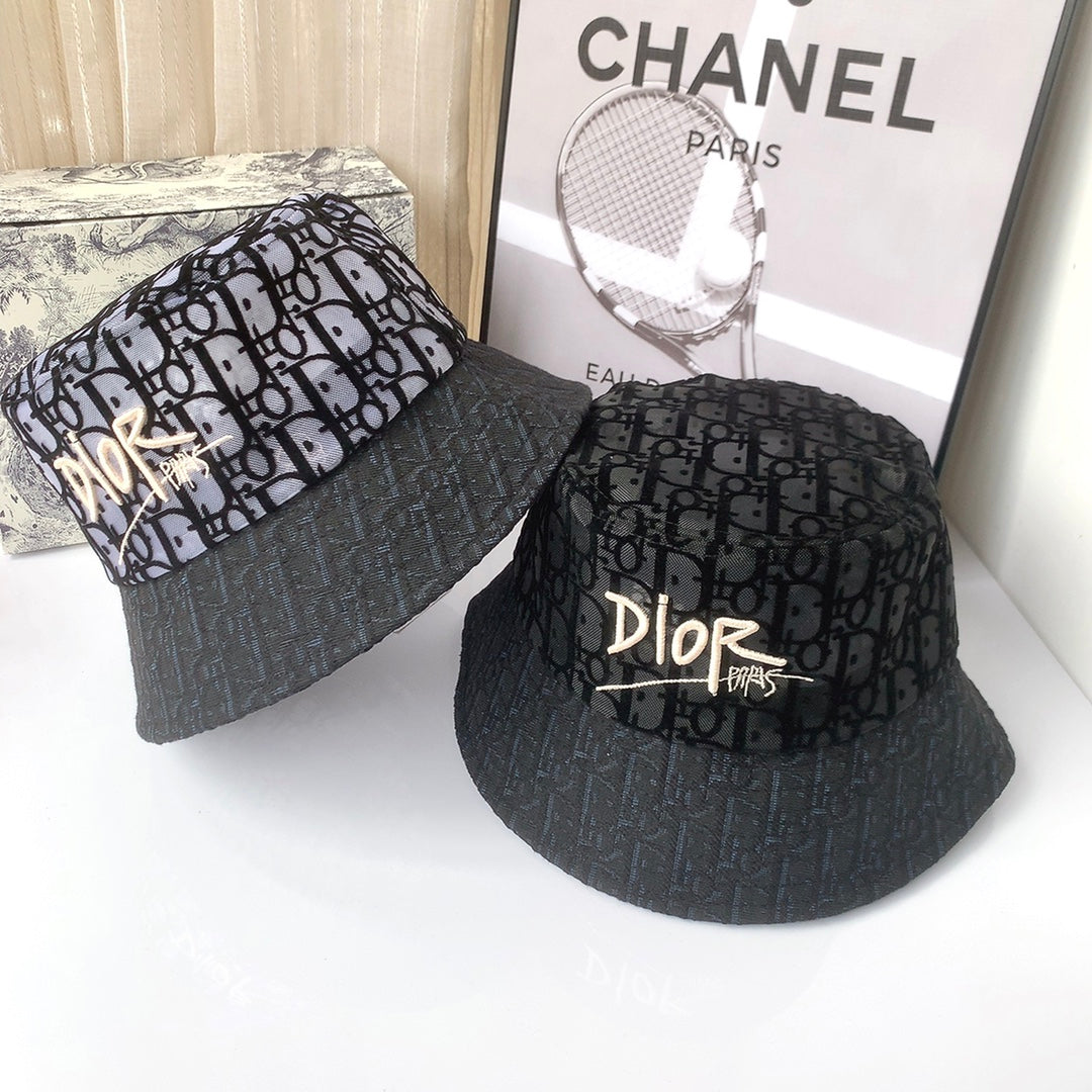 Lace Flocked Breathable Bucket Hat