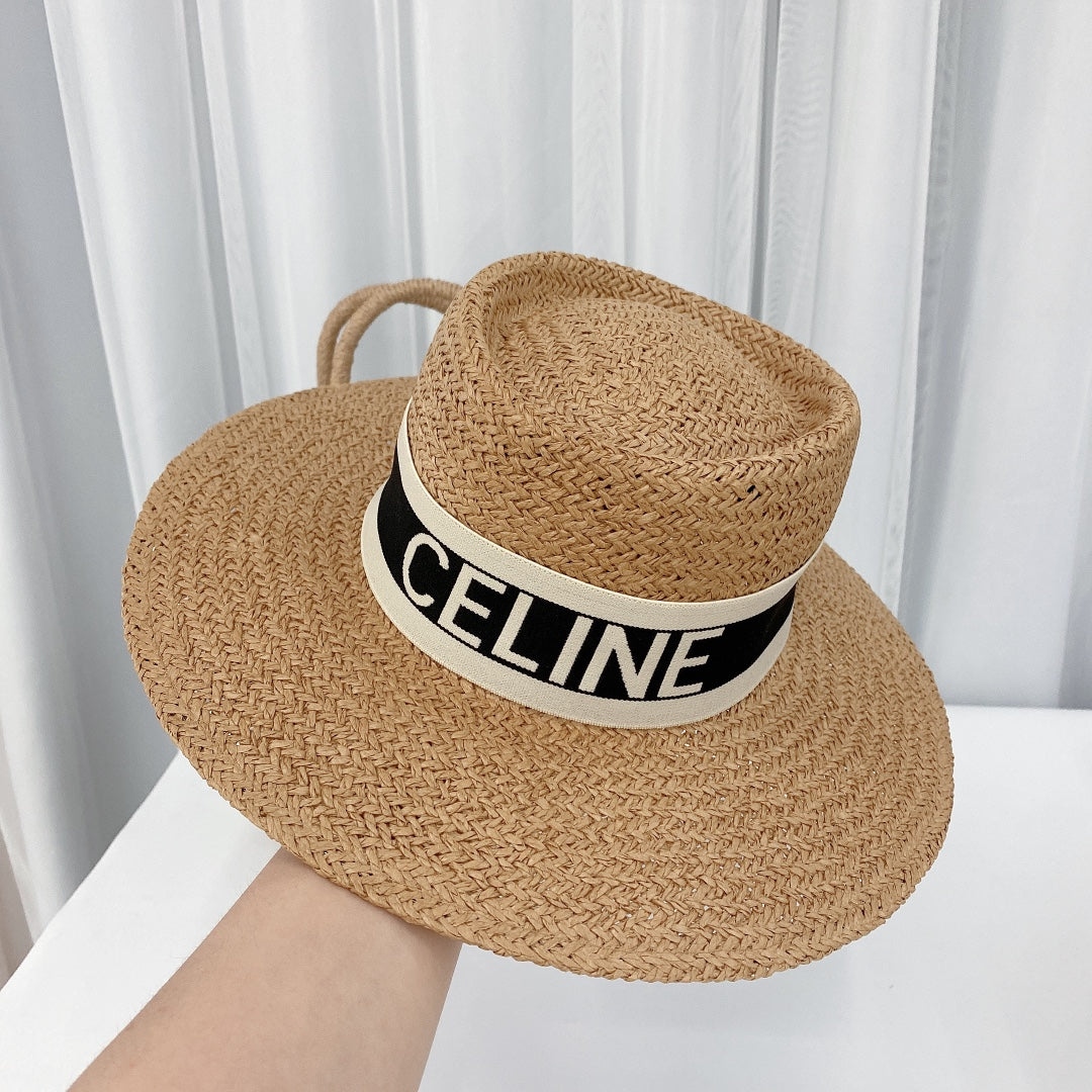 Temperament Concave Top Straw Hat