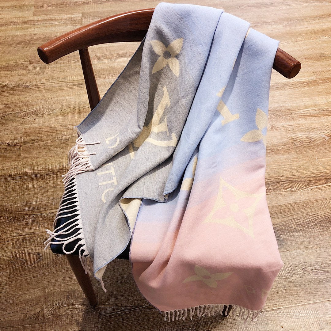 cashmere gradient scarf shawl