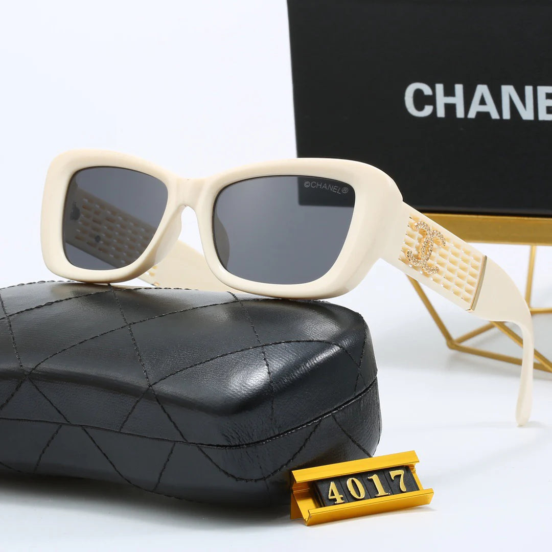 Small frame sunglasses with hollow temples