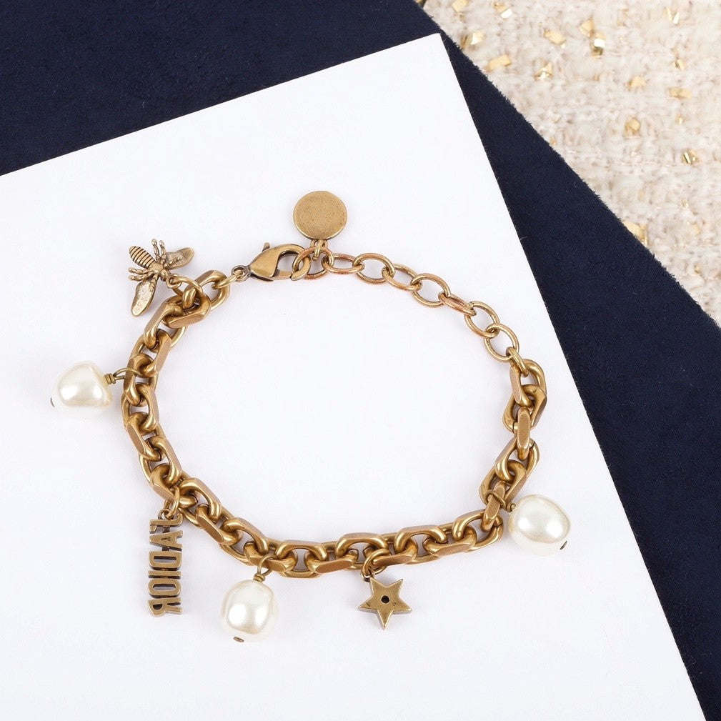 Pearl Gold Bracelet