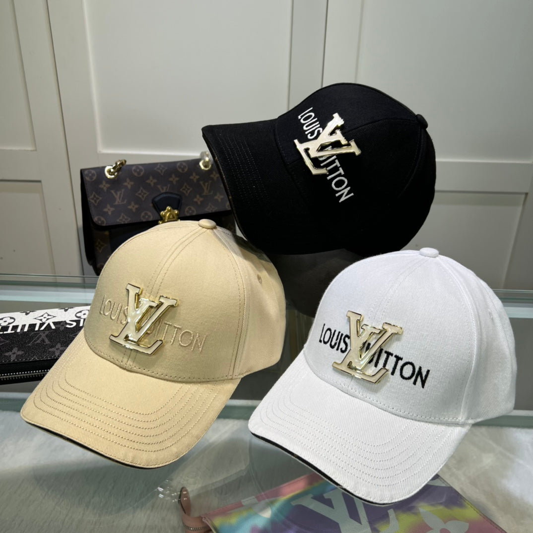 Fashion Letter Metal Logo Baseball Cap