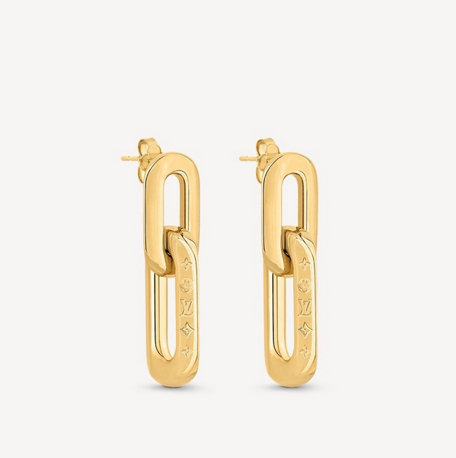 Monogram Double Hoop Earrings