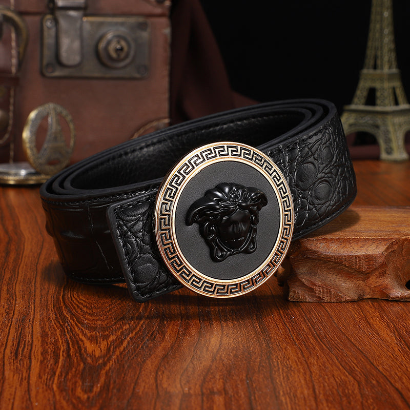 Medusa Biggie Leather Belt