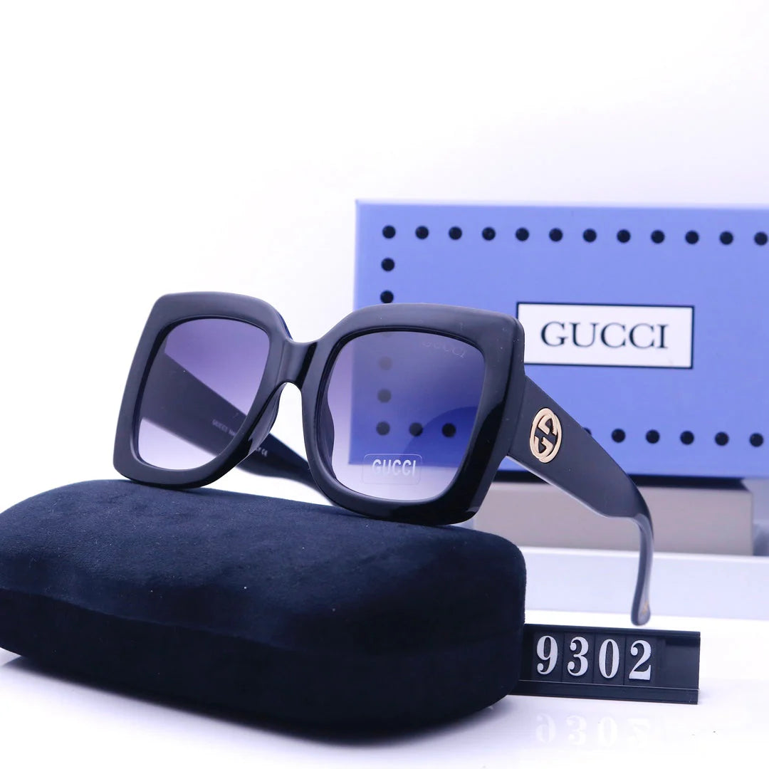 color block square sunglasses