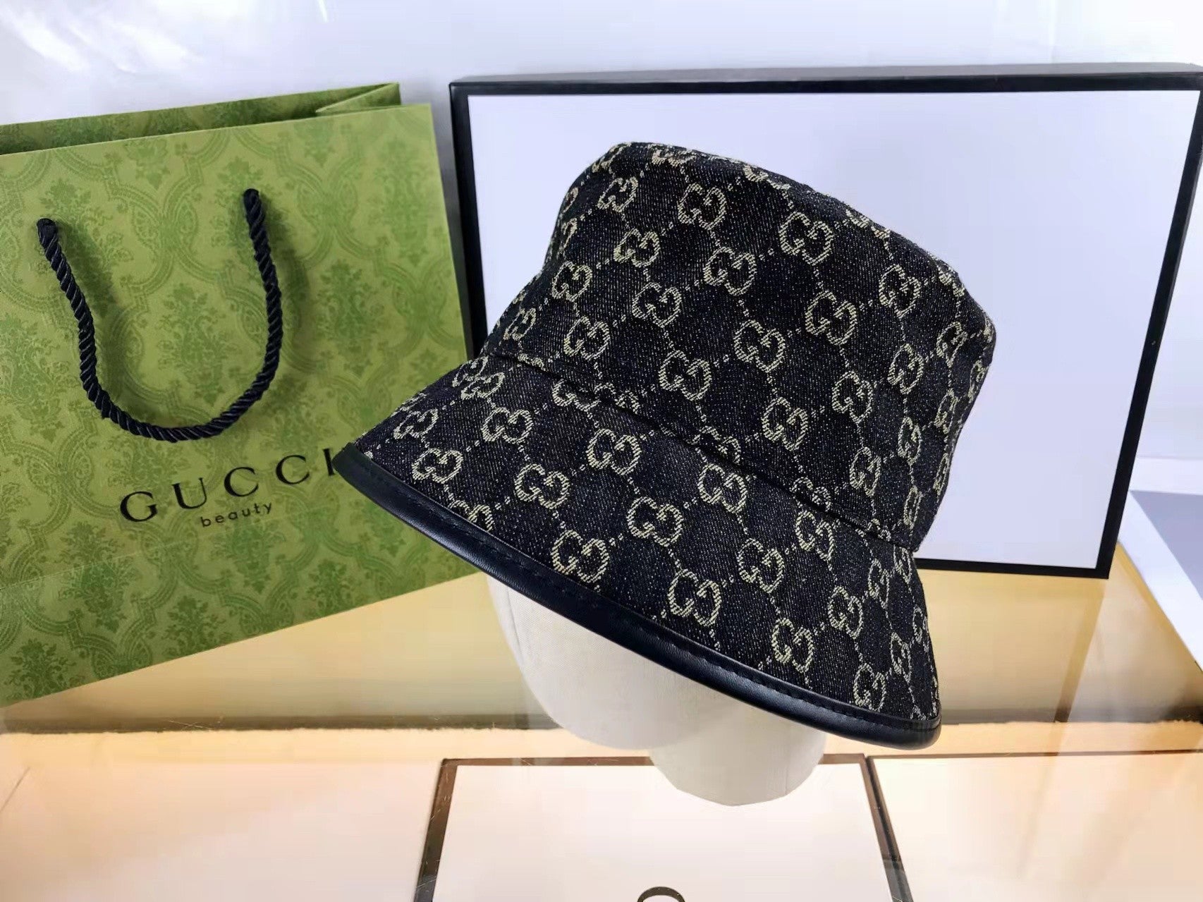 Classic Monogram Denim Bucket Hat