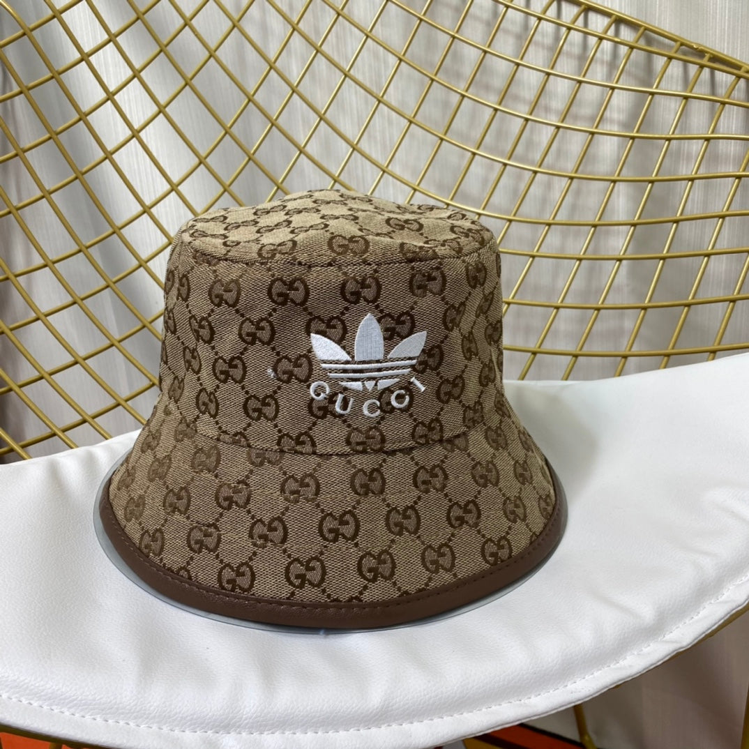 Joint Monogram Embroidered Bucket Hat