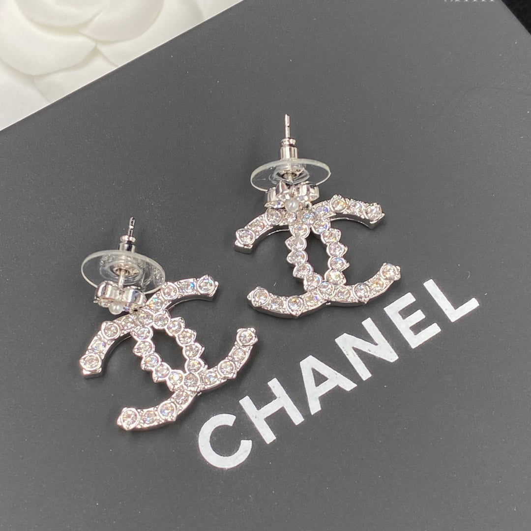 Sparkling Flower Zircon Earrings