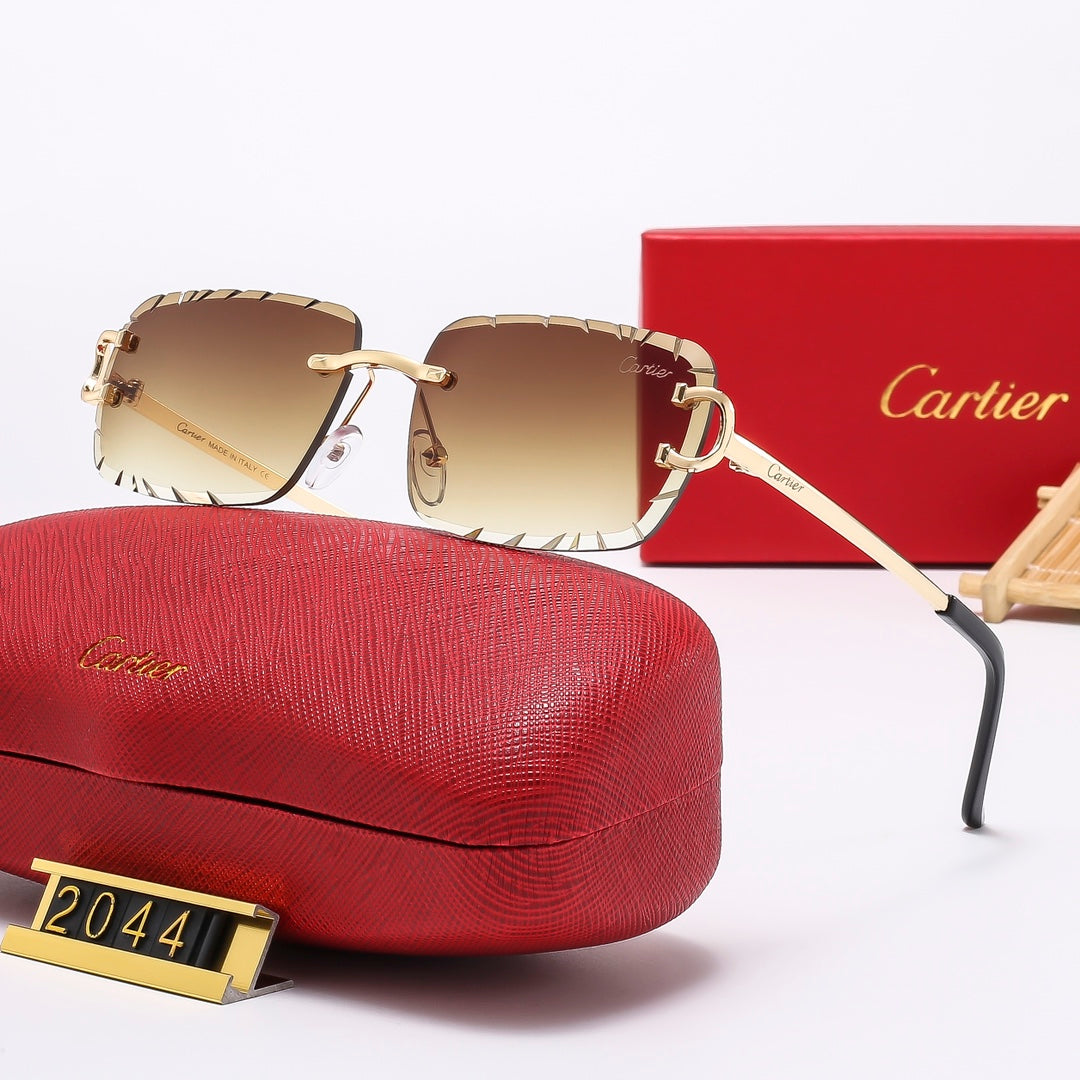 Diamond Cut Logo on temple 5 Colors Fashion Sunglasses—2044