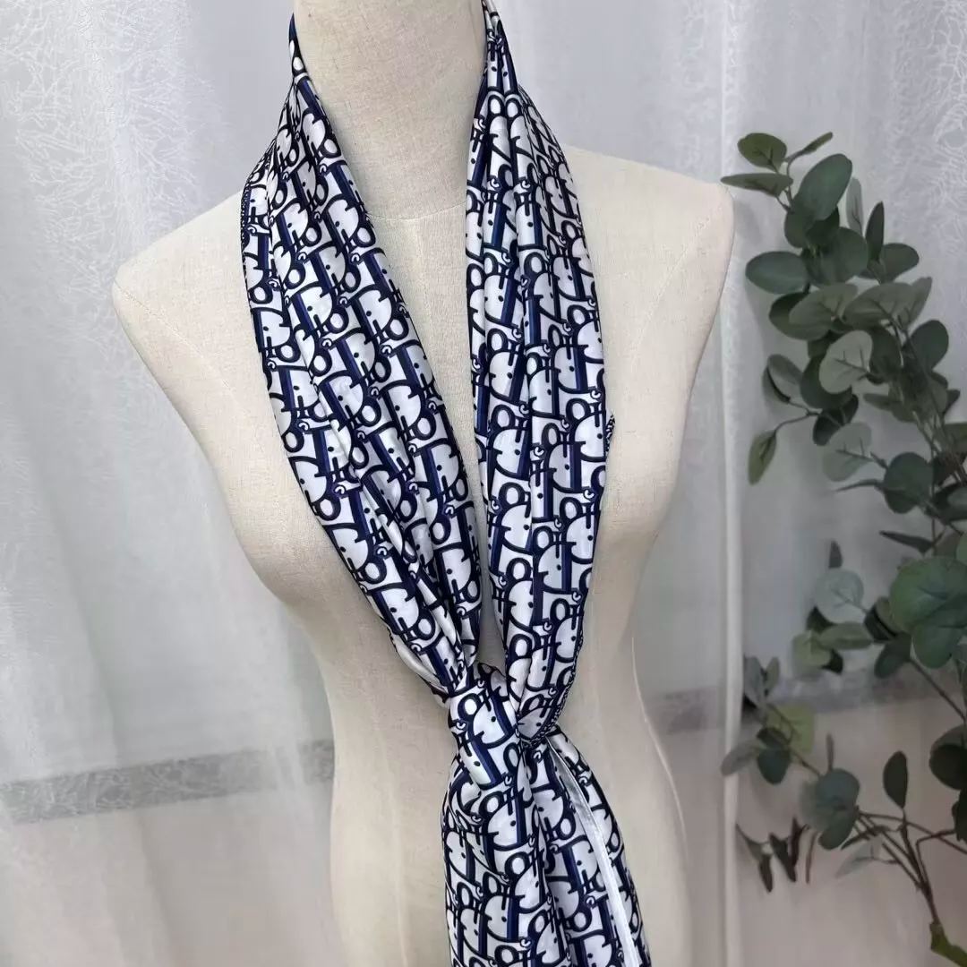 Classic Full Monogram Long Silk Scarf