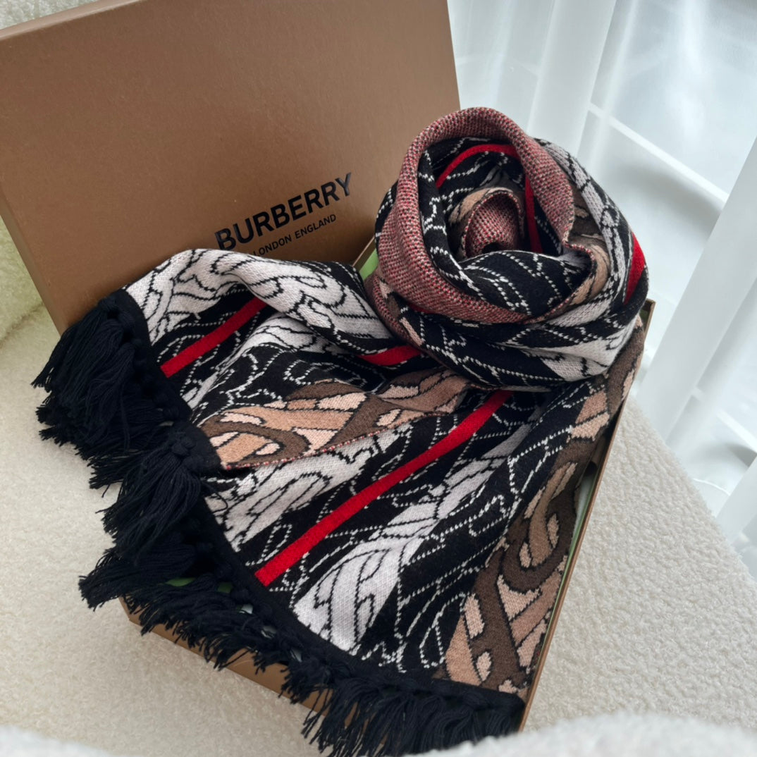 Statement Monogram-jacquard Cashmere Scarf