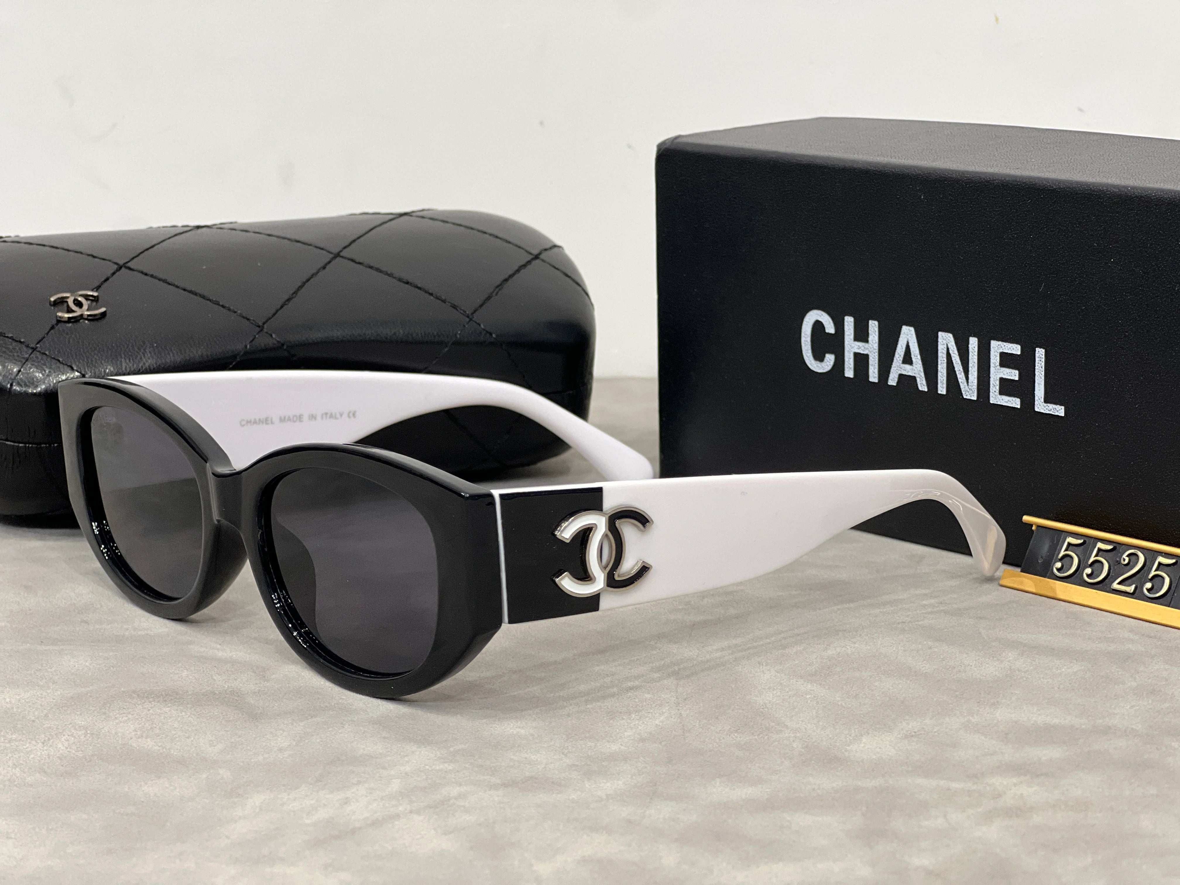 Black and white panda personality sunglasses