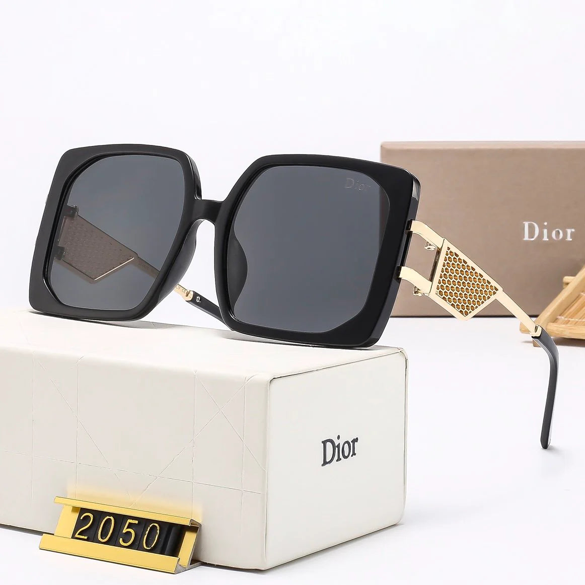 Large frame metal sunglasses