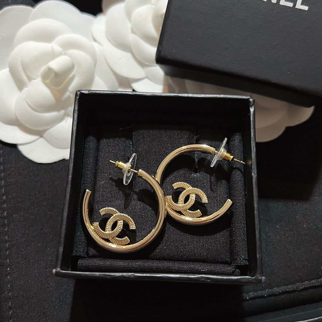 Half Circle Letter Earrings