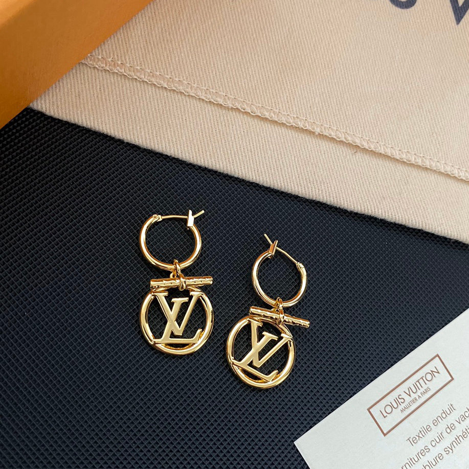 Versatile Letter Hoop Earrings