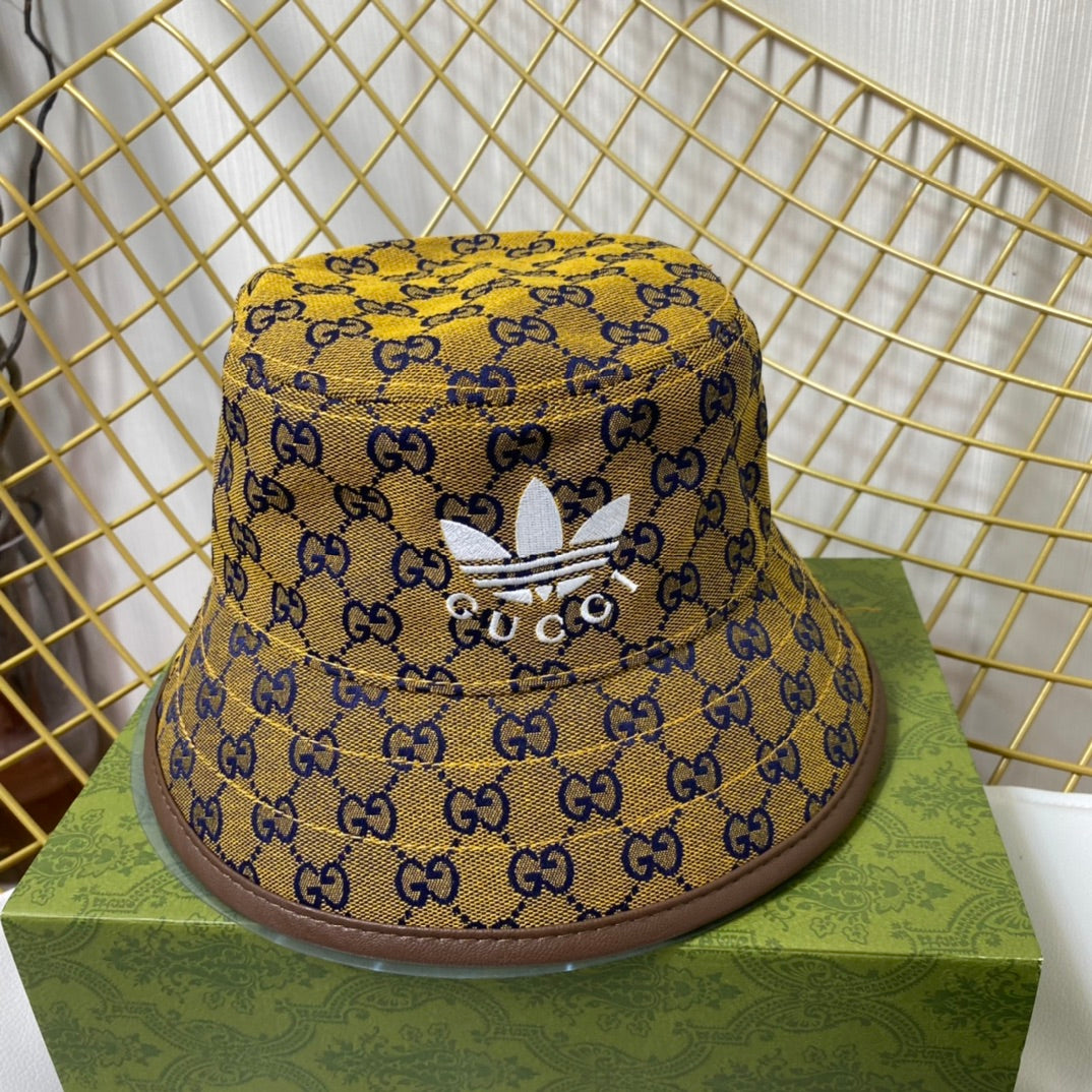 Joint Monogram Embroidered Bucket Hat