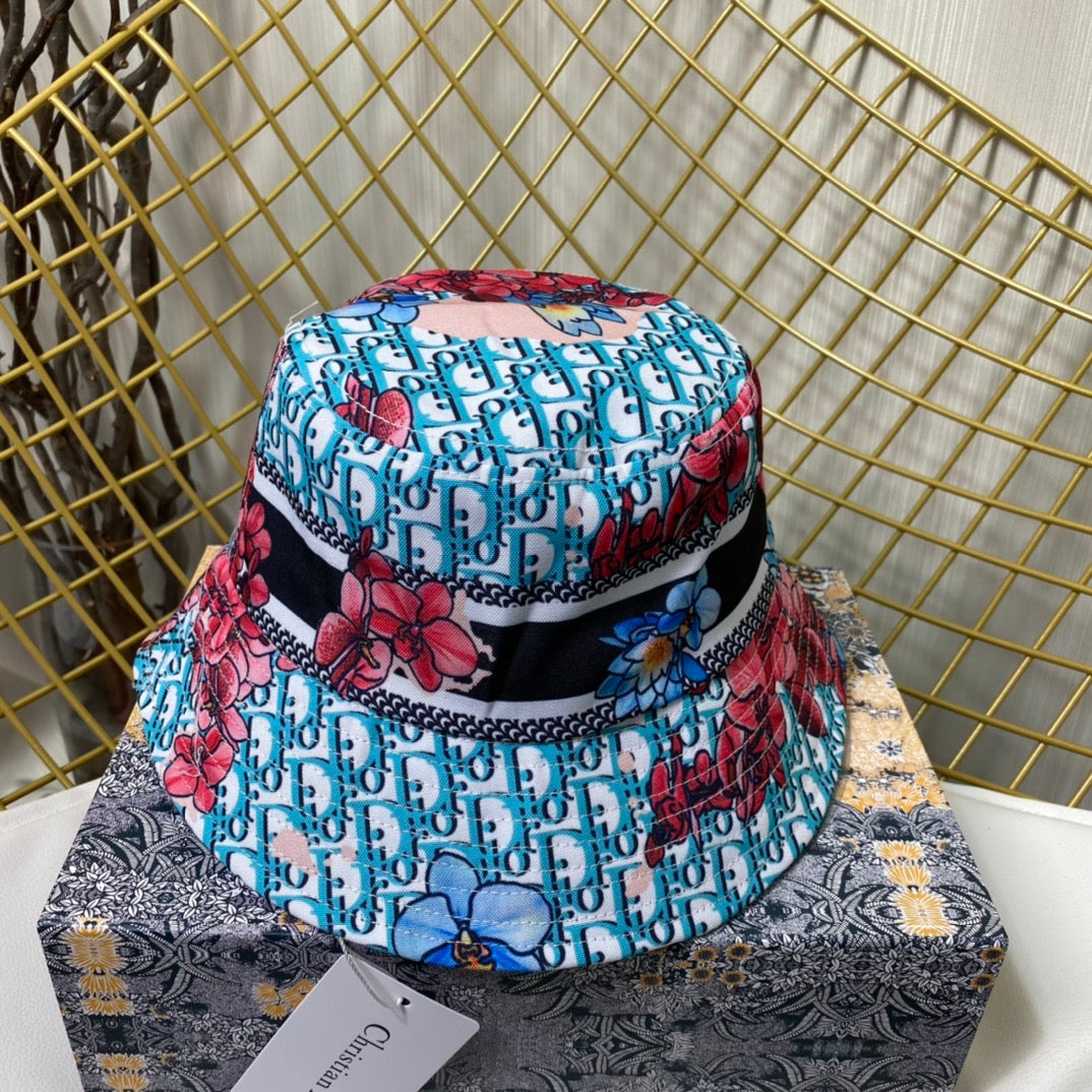 Personalized Monogram Flower Bucket Hat