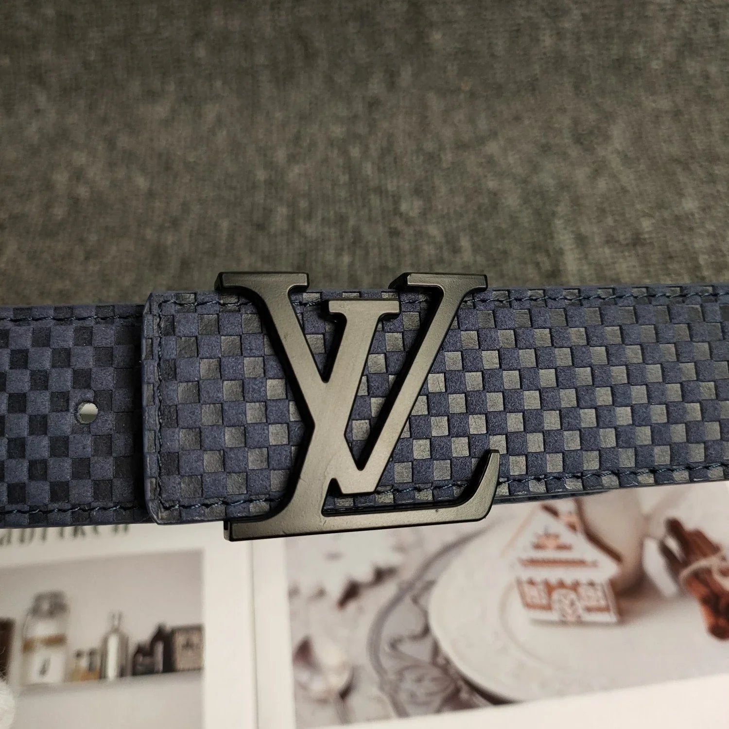 3 Colors Luxury Blue Leather Belt