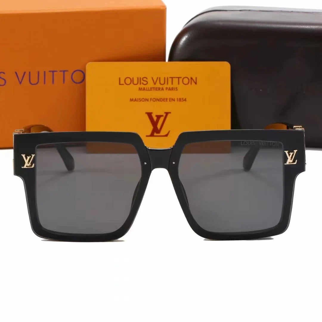 Classic large frame UV resistant fashion sunglasses